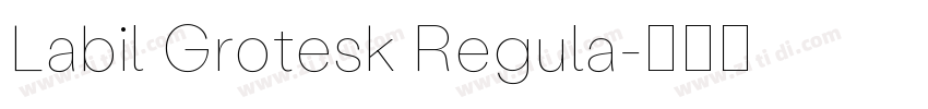 Labil Grotesk Regula字体转换